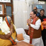 शांतिकुंज पहुंचे जे.पी. नड्डा व सीएम धामी, शैलदीदी से लिया आशीर्वाद