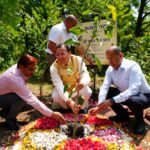 मुख्यमंत्री आवास परिसर में 3-बी गार्डन (बी-फ्रेंडली, बटरफ्लाई-फ्रेंडली एवं बर्ड-फ्रेंडली गार्डन) के निर्माण कार्य का शुभारम्भ