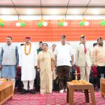 कोटद्वार में आयोजित वीर सैनिक सम्मान समारोह को संबोधित करते सैनिक कल्याण मंत्री गणेश जोशी