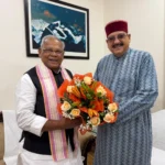 कैबिनेट मंत्री सतपाल महाराज ने केंद्रीय मंत्री जीतन राम मांझी से की शिष्टाचार भेंट